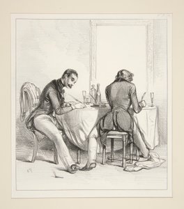 Dobbeltindkomstorlov. Vores (dette ord overstreget) kære Adele af Paul Gavarni