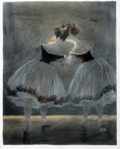 Dansere fra Gavarni - 1800-tallet af Paul Gavarni