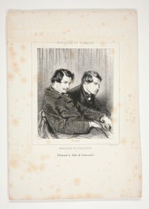 Edmond og Jules de Goncourt af Paul Gavarni