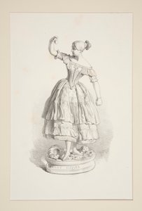Fanny Elssler. af Paul Gavarni