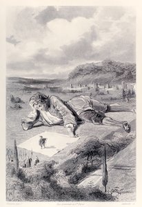 Gulliver har audiens hos Emperor of Lilliput, fra den franske udgave af Gullivers Travels af Jonathan Swift af Paul Gavarni