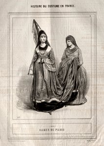 Historien om kostume i Frankrig: Ladies of Paris af Paul Gavarni