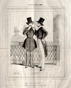 En ung mands liv, 1842. af Paul Gavarni