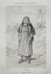 Mælkepige. af Paul Gavarni