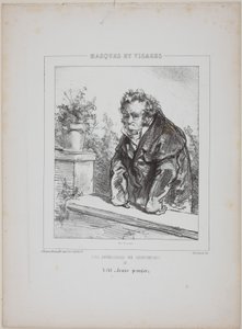 Les Invalides du Sentiment (The Invalids of Sentiment): Var en "ung hovedrolleindehaver". af Paul Gavarni