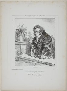 Les Invalides du Sentiment (The Invalids of Sentiment): Var en "ung hovedrolleindehaver". af Paul Gavarni
