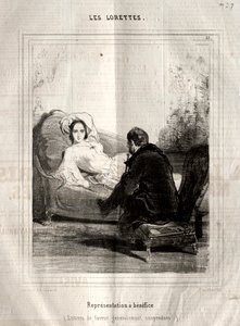 The Lorettes, 1842. af Paul Gavarni
