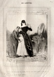 The Lorettes, 1842. af Paul Gavarni