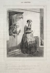 The Lorettes, 1842. af Paul Gavarni