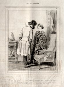 The Lorettes, 1842. af Paul Gavarni