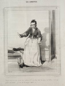 The Lorettes, 1842. af Paul Gavarni
