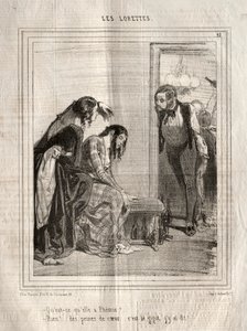 The Lorettes, 1842. af Paul Gavarni