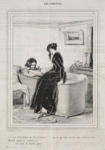 The Lorettes, 1842. af Paul Gavarni