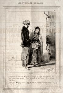 Studenterne i Paris, 1842. af Paul Gavarni
