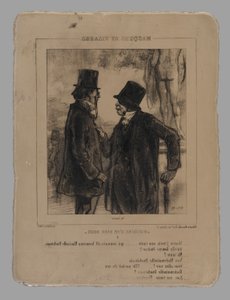 Litografisk sten til Mosieu, j af Paul Gavarni