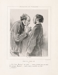 Masker og ansigter: Her og der, 1850