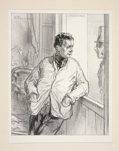 Monsieur de Montmorency? Værsgo... Det har vi ikke her. af Paul Gavarni