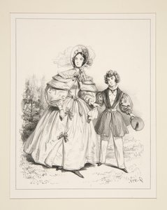 MORGENNÉGLIGÉ. 1835. af Paul Gavarni