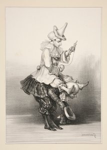 PAILLASSE OG PIERROT af Paul Gavarni