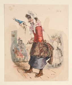 PYRENÆISK SHERFEDESSE. - BERGERE DES PYRENEES. af Paul Gavarni