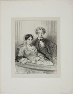 Her og der: Phèdre på Théâtre-Francais... af Paul Gavarni
