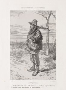 Parsisk fysiognomi: Street Sweeper. af Paul Gavarni