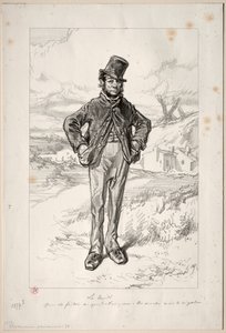 Physionomies Parisiennes: The Monday, 1857-58. af Paul Gavarni