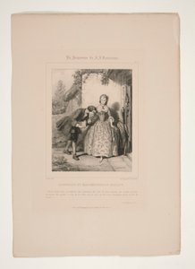 ROUSSEAU OG MADEMOISELLE GALLEY. af Paul Gavarni