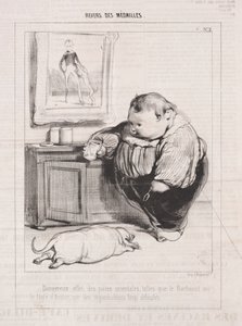 Medaljers bagside, 1842. af Paul Gavarni