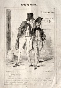 Medaljers bagside, 1842. af Paul Gavarni