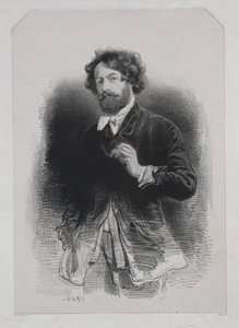 Selvportræt af Paul Gavarni