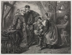 Arbejderens fødselsdag af Paul Gavarni