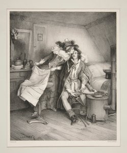 EN KARNEVAL-MIDDAG, - EN SUPER EFTER VED MASKERADE. af Paul Gavarni
