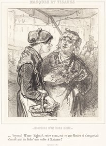 «Lad os se! Madame Majestæt...» af Paul Gavarni