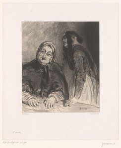 Spåkone med kort Tireuse de cartes Erindringer om kunstnere (serietitel) Souvenirs d