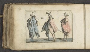 Tre skuespillere med lange frakker A Newes Reiss Booklet for the Young (serietitel)