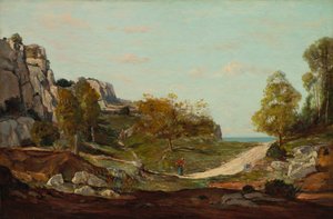 Landskab ved Saint-André, nær Marseilles af Paul Guigou