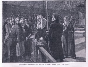 Konference mellem Houses of Parliament AD 1835 af Paul Hardy