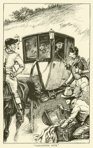 Galoperende pik (gravering) af Paul Hardy