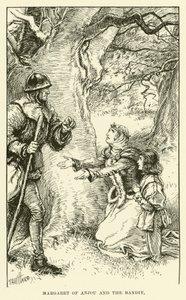 Margaret af Anjou og banditten (gravering) af Paul Hardy