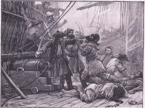 Indtægtskuttere fanger et amerikansk smuglerfartøj af Paul Hardy
