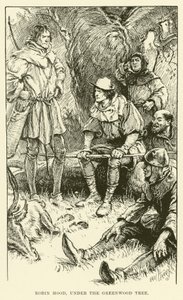 Robin Hood, under Greenwood Tree (gravering)
