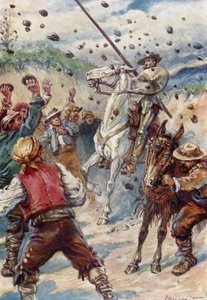 De kastede sten på Don Quixote af Paul Hardy