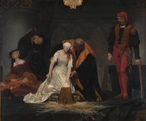 Henrettelsen af Lady Jane Grey, 1833 af Paul Delaroche