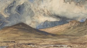 Auvergnes bjerge, 1831-33. af Paul Huet
