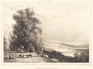Terrace of St. Cloud (Terrasse de St. Cloud) af Paul Huet