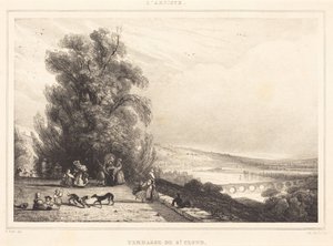 Terrasse ved Saint-Cloud af Paul Huet