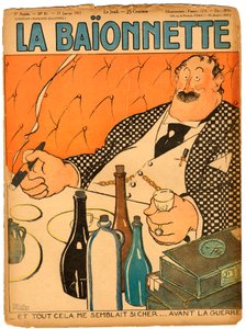 Cover af "" La Baionnette"", Satirisk i farver af Paul Iribe
