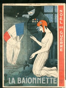 Cover af ""La Baionnette"", satirisk i farver af Paul Iribe