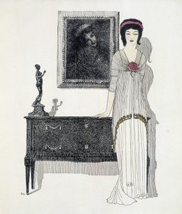 Skabelsen af ​​Paul Poiret fra ""Les Dresses de Paul Poiret"", tegning af Paul Iribe. 1908 af Paul Iribe